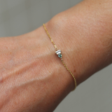 Lyra Green Sapphire & Lab Diamond Bracelet
