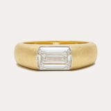 Roma Ring with Emerald Cut Lab Diamond