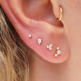 Trio Diamond Stud