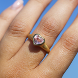 Nico Ring with Heart Shape Pink Sapphire