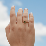 Ivy Solitaire with 1.19ct Green Sapphire