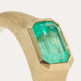 Nico Ring with Emerald Cut Russian Emerald