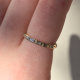 Lucky Half Baguette Diamond Band