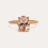 Fleur with Oval Morganite