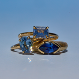 Charlie Ring with Ceylon Blue Sapphire
