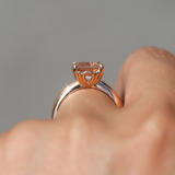 Peaches with Asscher Cut Morganite
