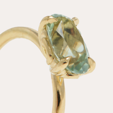 Kennie Ring with Oval Mint Quartz