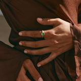 Nico with Square Emerald Cut Colombian Emerald