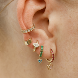 Solo Marquise Huggie Small