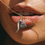 Rocky Pendant with Red Boulder Opal