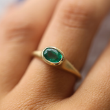 Coco with Oval Zambian Emerald