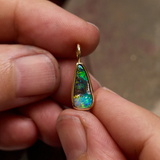Rocky Pendant with Blue Boulder Opal
