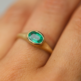Coco with Oval Zambian Emerald