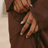 Evelyn with Zambian Emeralds