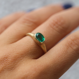Coco with Oval Zambian Emerald