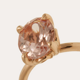 Fleur with Oval Morganite