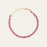 Pink Sapphire Bead Bracelet
