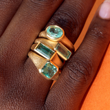 Nico Ring with 1.12ct Green Bi-Coloured Tourmaline