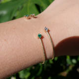 Gemini Emerald Cuff