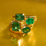 Esmeralda with Square Emerald Cut Emerald