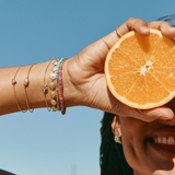 Tiny Scarab Bracelet Malachite