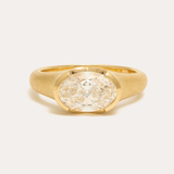 Celeste with Lab Oval Diamond