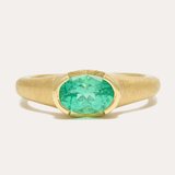 Celeste Ring with Russian Emerald