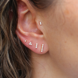 Tiny Diamond Bar Stud