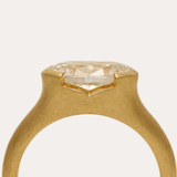 Celeste with Lab Oval Diamond