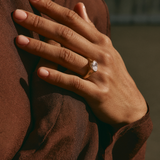 Celeste with Lab Oval Diamond