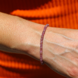 Pink Sapphire Bead Bracelet