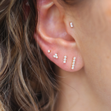 Neo Baguette Diamond Stud