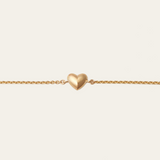 Puffy Heart Bracelet - 9ct Gold
