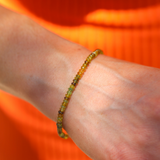 Garnet Bead Bracelet