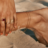 Petite Paperclip Chain Anklet