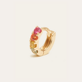 Big Rainbow Sapphire Huggie Small