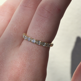 Atlas Half Oval Diamond Band