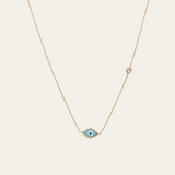 Blue Marquise Evil Eye Necklace