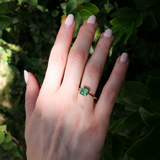 Esmeralda with Square Emerald Cut Emerald