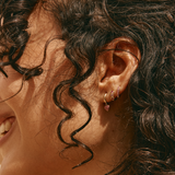 Lithos Huggie Pink Sapphire Small