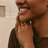 Bobbi Ring with Lab Emerald Cut Diamond