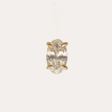 Big Oval Lab Diamond Stud