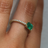 Zelda with Emerald Cut Emerald