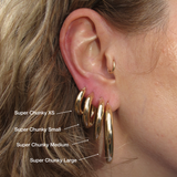 Super Chunky Tube Hoops Large