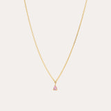 Eos Pear Shape Pink Sapphire Necklace