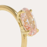 Frankie Ring with Pink Lab Diamond