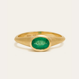 Coco with Oval Zambian Emerald