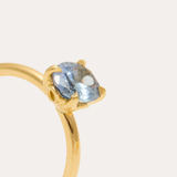 Atmos Ring with Oval Blue Sapphire