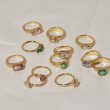 Celeste with Lab Oval Diamond