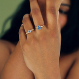 Coco Ring with Pale Blue Sapphire